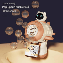 BUBBLEBLAST Pistolet na bąńki mydlane Astronauta z światłami LED
