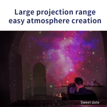 GALAXYSCAPE Projektor gwiazd Astronauta – lampka nocna z pilotem i timerem