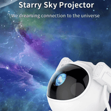 GALAXYSCAPE Projektor gwiazd Astronauta – lampka nocna z pilotem i timerem