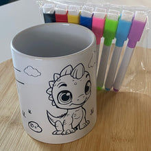 KUBKI COLOR ME + zestaw 8 kolorowych wymazywalnych długopisów magnetycznych